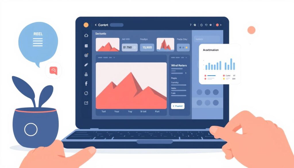 Generate an image of a content optimization assistant tool in action.