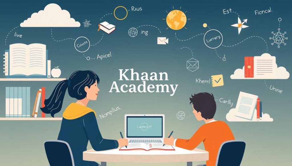 Generate an image representing khan academy's free online educational resources.
