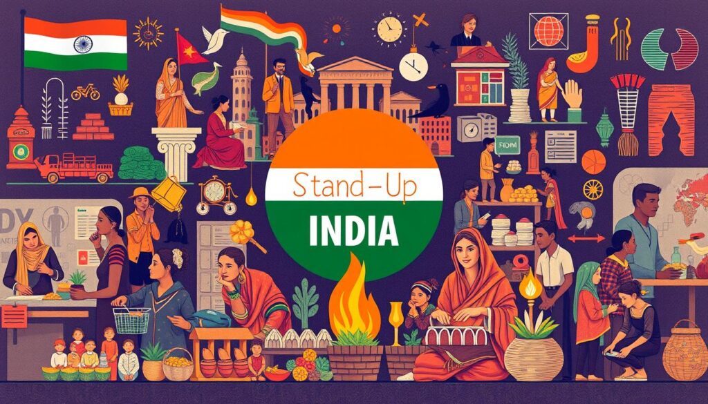 Image generation prompt for stand-up india scheme