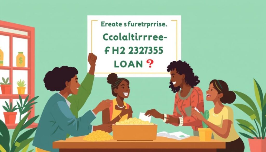 Image of a micro enterprise receiving a collateral-free loan
