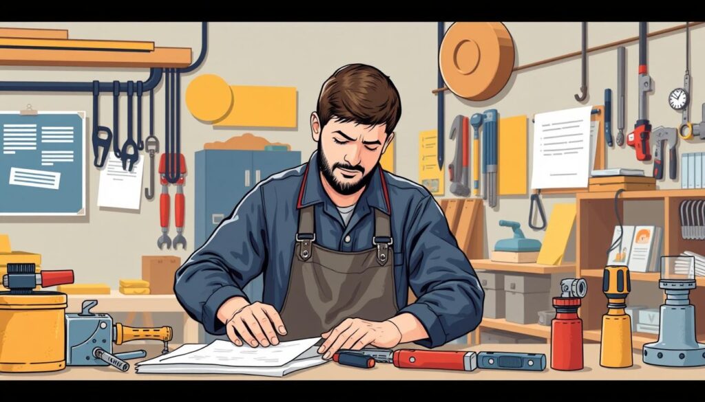 Image of a person undergoing vocational training