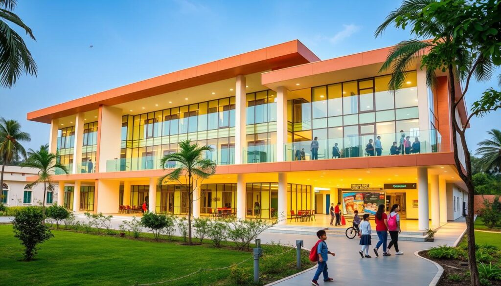 Image of a well-equipped modern school in india