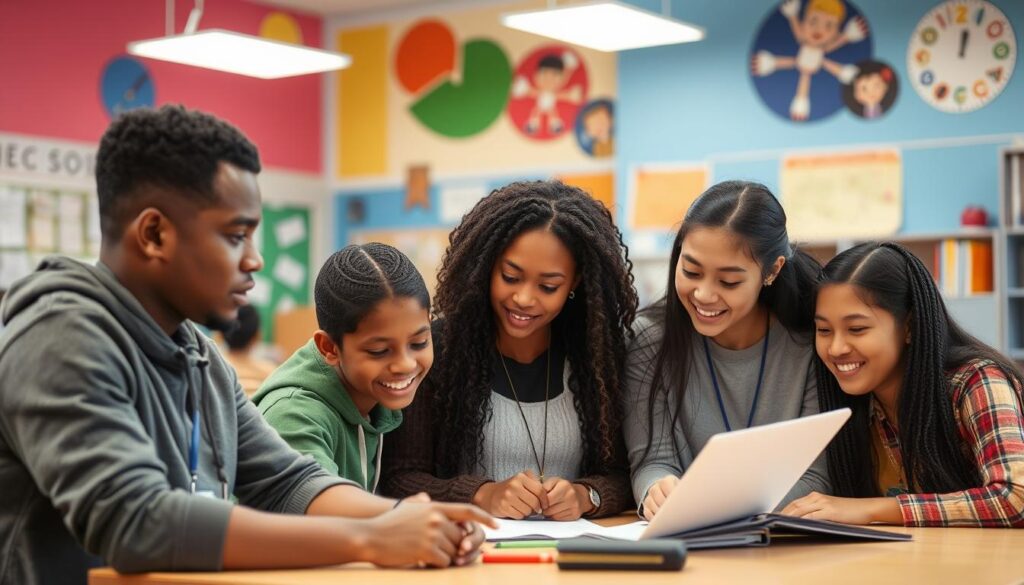 Image of minority students in an educational setting